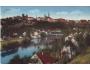 1916 Tábor, pohled na město, barevná pohlednice prošlá pošto