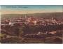 1925 Moravský Krumlov celkový pohled, barevná pohlednice pro
