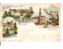 JINDŘICHŮV HRADEC =LITOGRAFIE = KOLÁŽ /rok1899 ?*AA1948