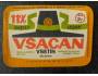 Vsetín - Vsacan 11 světlý ležák - pivní etiketa