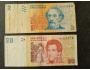 Argentina 2 bankovky 2 a 20 pesos