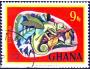 Ghana 1967 Chameleon, Michel č.315 raz.