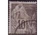 Francouzské kolonie, společné vydání 1881 Sedící bohyně obc