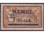 Memel Klajpeda 1920 Alegorie, přetisk na francouzské známce