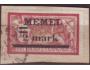 Memel Klajpeda 1920 Alegorie, přetisk na francouzské známc