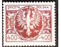 Polsko 1923 Znak - orel, Michel č. 178 ** vada lepu sleva