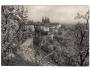 Praha panorama Hradčan jarní pozdrav °1698o
