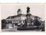 Lázně Poděbrady náměstí pomník krále zámek r.1942 °51913