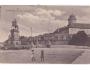 Lázně Poděbrady pomník krále Jiřího a zámek r.1914 °51918