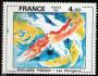 Francie 1981 Edouard Pignon, obraz plavci, Michel č.2286. **