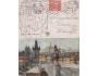 Praha Karlův most barevná pohlednice SR Praha 1 1919 se znám