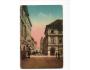 České Budějovice ulice s obchody a lidmi,prošlá r.1920.SV4/4