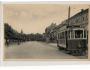 České Budějovice Pražská ulice tramvaj,reklamy,prošlá SV4/18