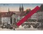 Eger - Markt - CHEB - trh - lidé vozy koně odeslána 1916
