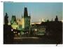 Praha Karlův most mostecká brána hrad ***19915o