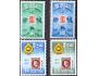 Ceylon 1957 100 let ceylonských známek, Michel č.288-91 **