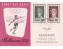 Sársko 1956 OH Melbourne, Michel č.371-2 FDC card