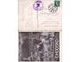 1937 Domažlice-Praha 81 vlakové razítko na pohlednici Chodsk