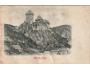 KARLŠTEJN r. 1900 TLAČENÁ - RELIEFNÍ NAKL. L.&P. DA °HF67