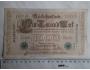1000 Mark 1910 sérieF Německo Reichsbanknote stará bankovka
