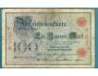 Německo 100 marek 8.6.1907 podtisk Z série D