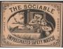 Švédsko Zápalková nálepka The sociable balíčková 93x68 mm P