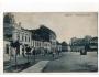 Bučovice Wilsonovo náměstí s obchody prošlá r.1922.SV5/4