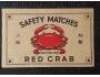 Red Crab - nálepka od sirek