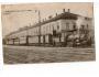 Nagyszeben nádraží,lokomotiva ,lidé,prošlá r.1918 SV7/3