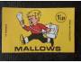 Mallows - Czechoslovak make - nálepka od sirek
