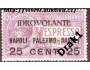 Itálie 1917 Známka pro dopravu pošty hydroplánem Napoli-Pal