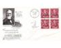 USA 1960 Andrew Carnegie, Michel č.801 4-blok FDC