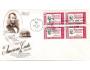 USA 1960 Citát Abraham Lincoln, Michel č.770 4-blok FDC