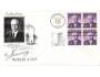 USA 1960 R. A. Taft, politik, Michel č.791 4-blok FDC