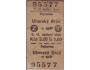 Železniční jízdenka kartonová ČSD 1963 Bojkovice - Uherský