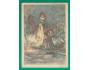 přání vánoční 1955, kresba M.Šťastná /456
