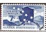 USA 1959 Aljaška jako stát, mapa, Michel č.743 **