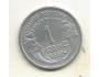 Francie 1 frank, 1957 Značka mincovny B (n2)