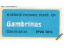 GAMBRINUS - 10% ČR  50x25 mm
