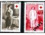 Francie 1956 Červený kříž, obrazy od de Nain a Watteau, Mich