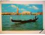 Itálie Venezia Benátky gondola 1969 MF prošlá se známkou