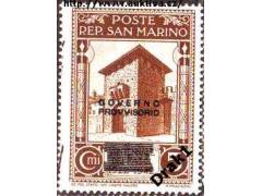 San Marino 1943 Provizorní vláda po svržení fašismu, přetisk