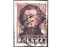 Polsko 1947 Adam Mickiewicz, Michel č.470B chybotisk !!! ra