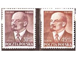 Polsko 1952 Lenin, Michel č.781-2 **