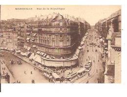 MARSEILLE=TRAMVAJ=ŽIVÁ ULICE/ FRANCIE /rok1920?*kc1878