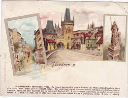 PRAHA =MALÁ STRANA=LITOGRAFIE /rok1900*UF7788