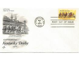 USA FDC 1290, 1974 Kentucky Derby, koně (40)