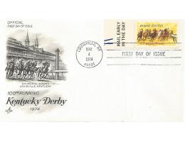 USA FDC 1290, 1974 Kentucky Derby, koně (41)