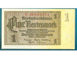 Německo 1 rentmarka 30.1.1937 série Y ,  AU