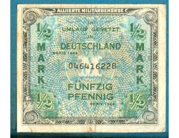 Německo 1/2 marky 1944 americký tisk